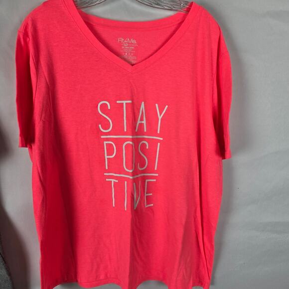 Fruit of the Loom Fit for Me T-Shirts Women's 2X 1 Gray 1 Graphic Short Sleeve - Picture 9 of 16